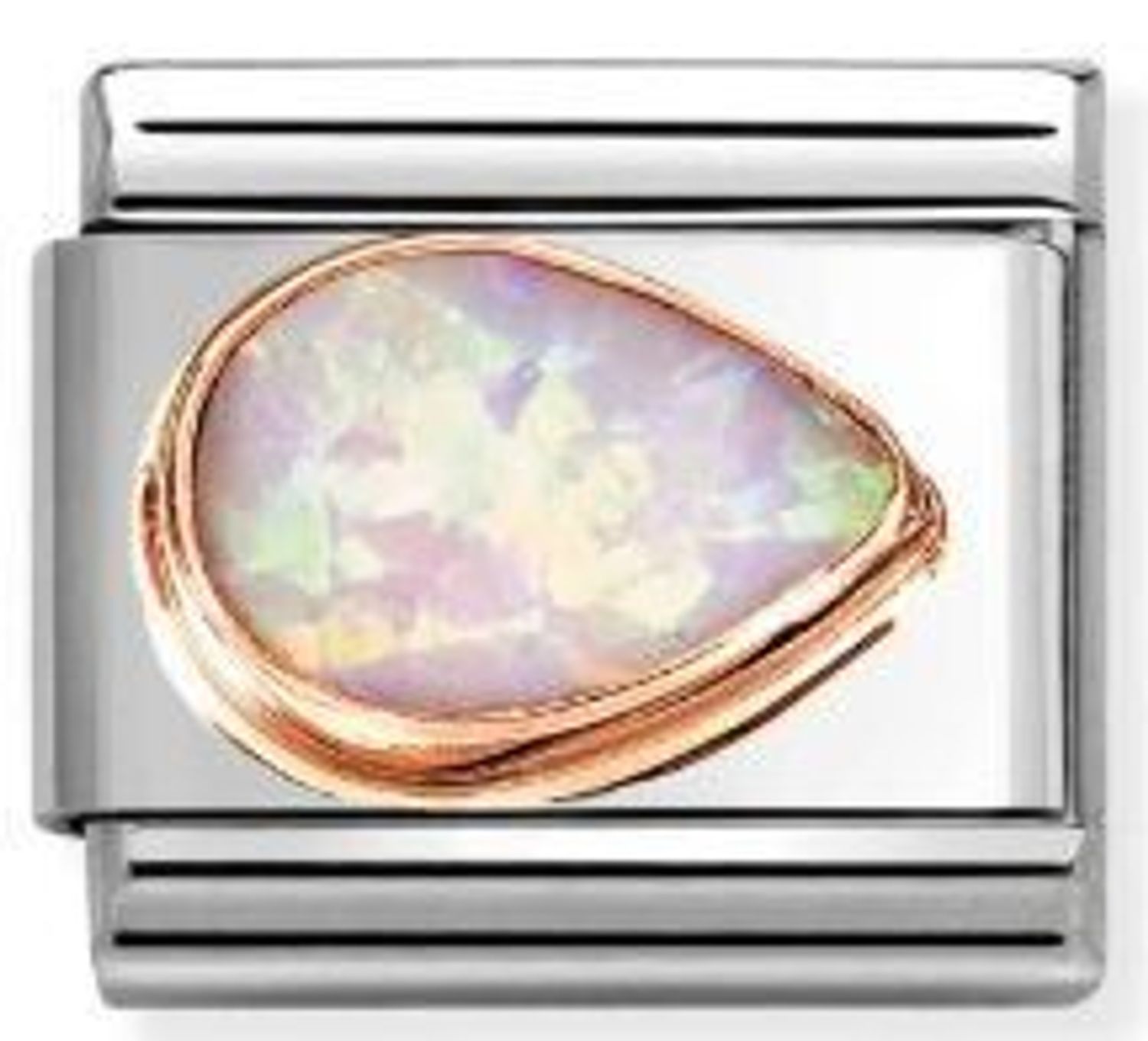 Nomination Link 9K zawieszka złoto Kropla Różowy Opal skierowany w prawo 430514 38.jpg